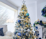 Arctic Dreams: Silver Blue Ornaments